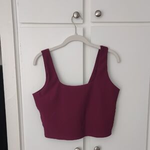 Skechers Deep Burgundy Crop Top